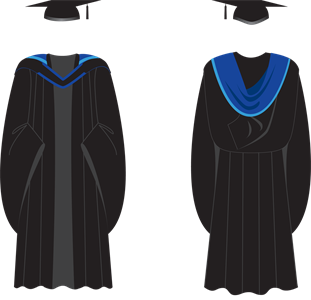 91 Postgraduate gown